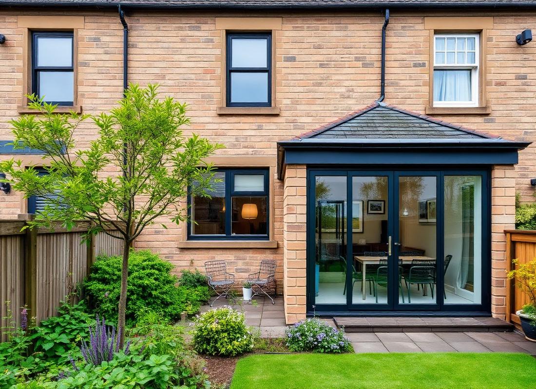 Glasgow sandstone home with a contemporary rear extension